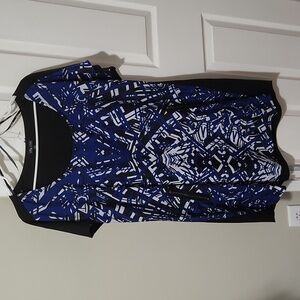 City Chic blue black abstract